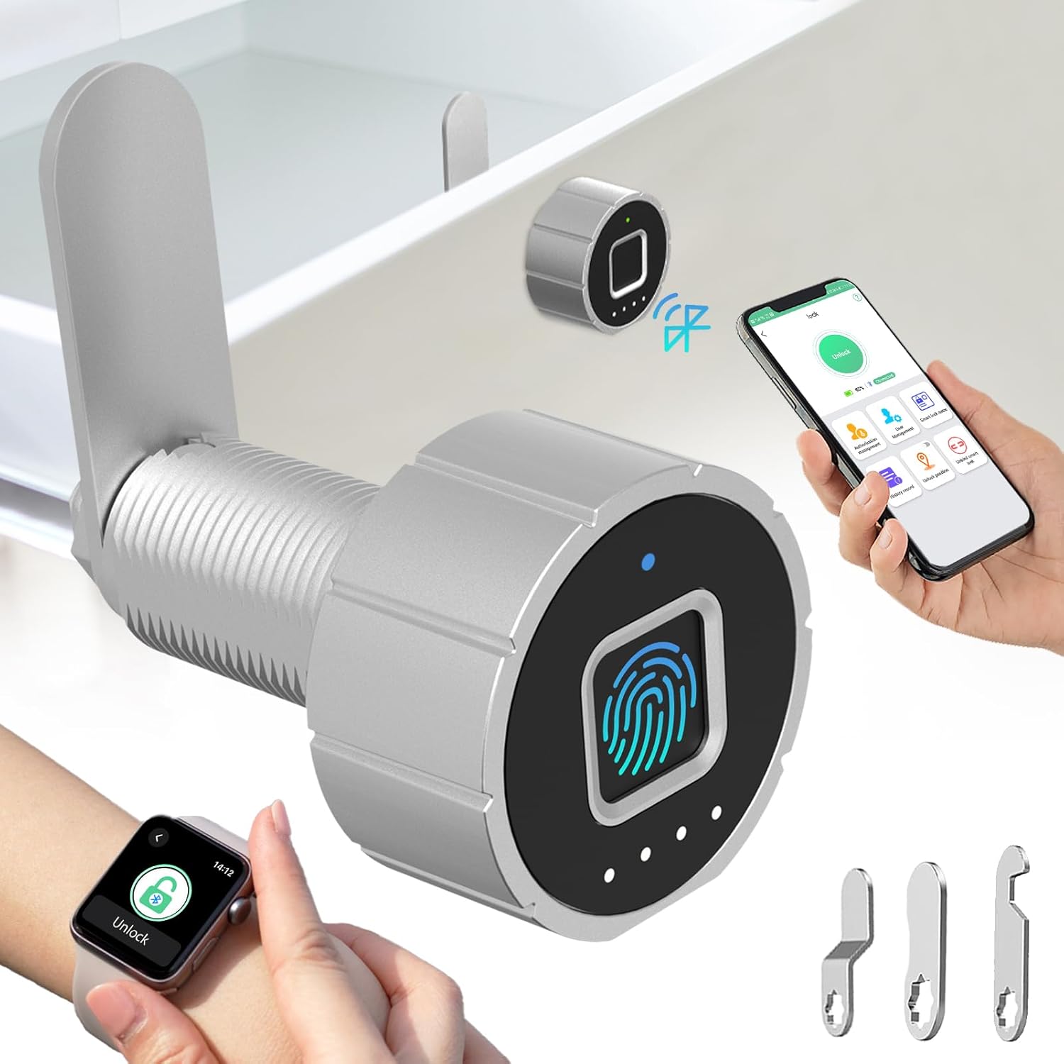 Zámek na otisk prstu, zámek poštovní schránky 20 mm