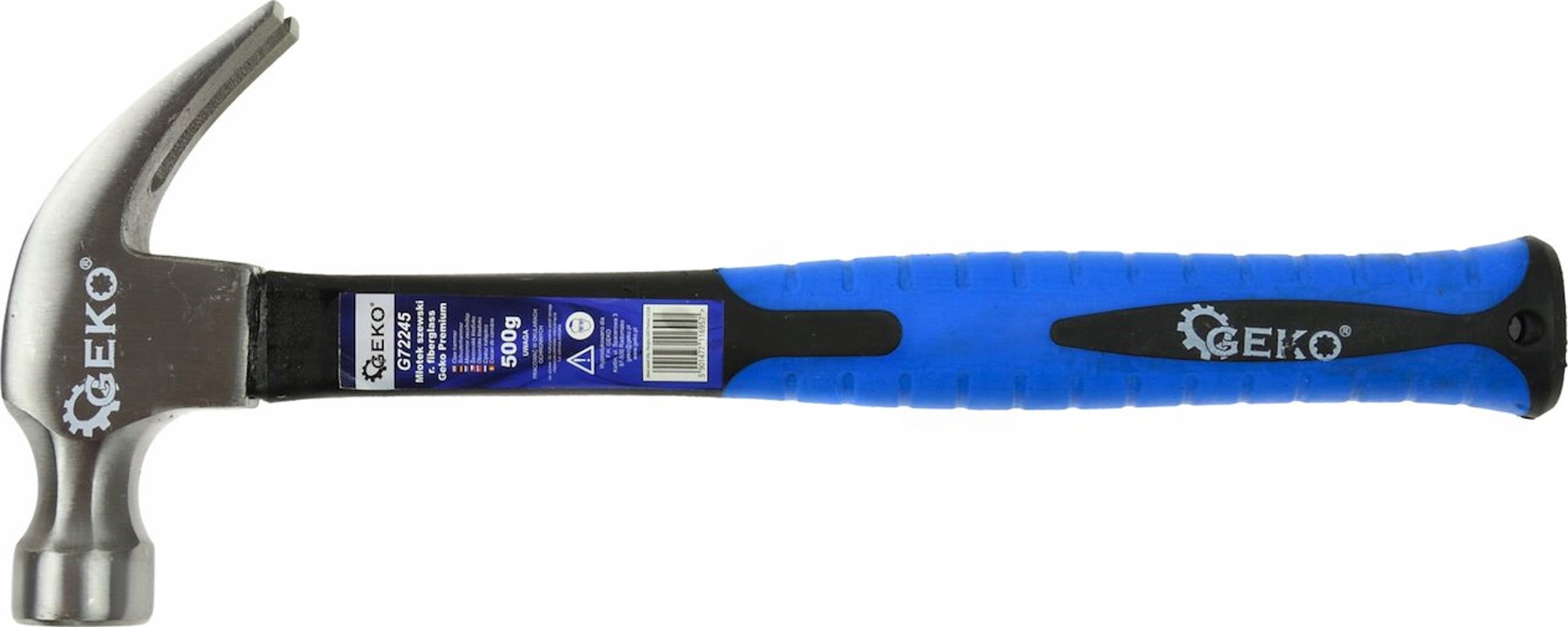 Geko Młotek szewski 500g trzonek fiberglass Tpr Premium G72245