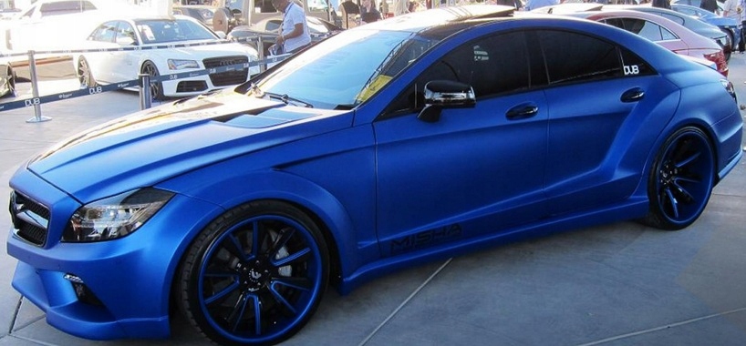 FOLIA CHROM MAT PERŁA SATYNA NIEBIESKA 50x152cm Producent New Vision