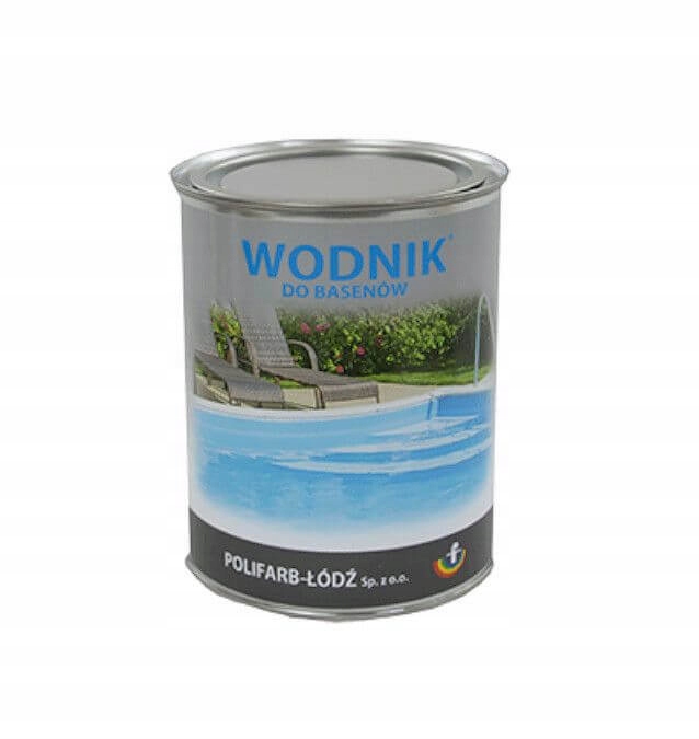 Chlorokaučuková smaltovaná hmota na kov Polifarb-Łódź 10 l, modrý pololesk