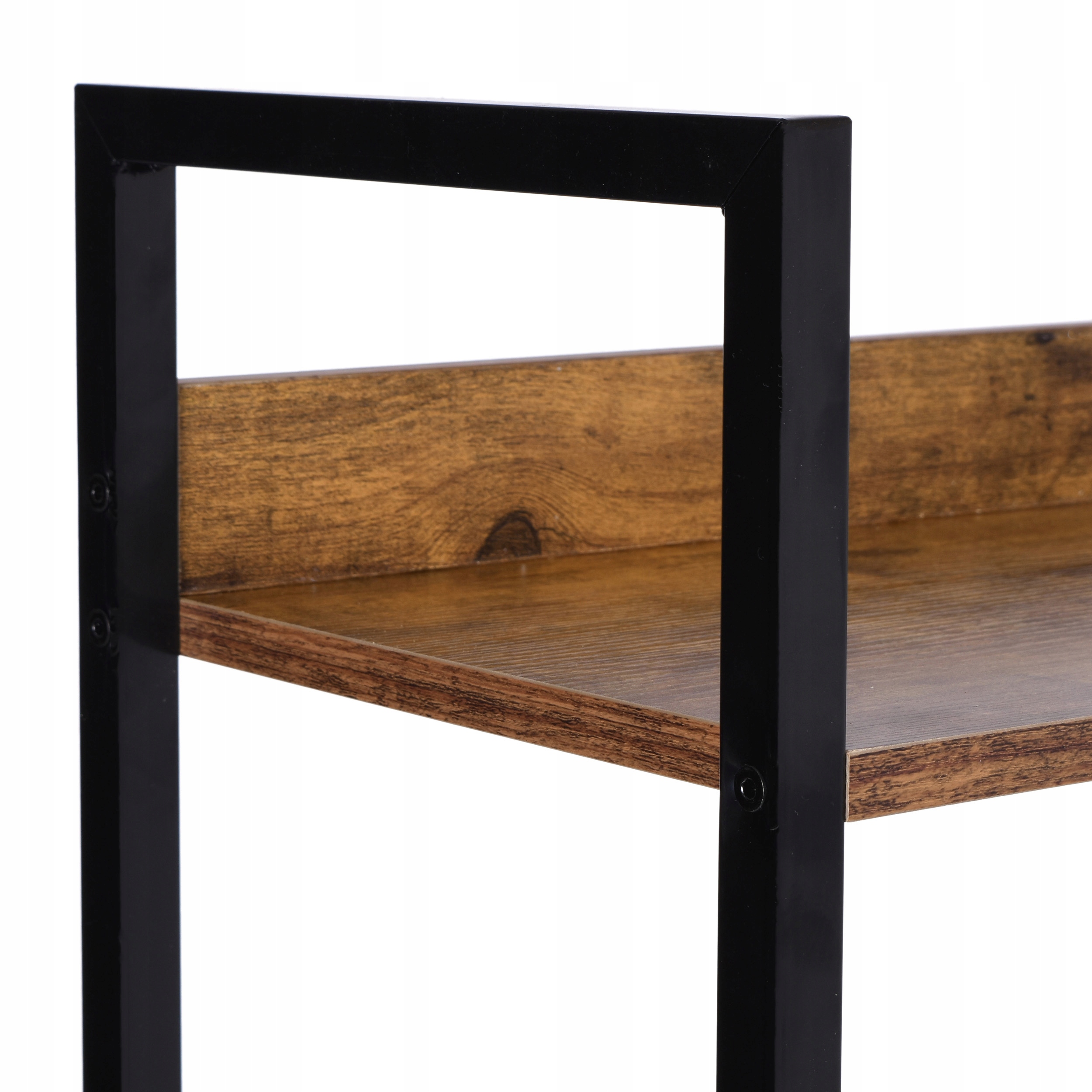 REGAŁ RUSTYKALNY NA KSIĄŻKI VARBERG INDUSTRIALNY Z PÓŁKAMI LOFTOWY METALOWY Marka LoftInspired