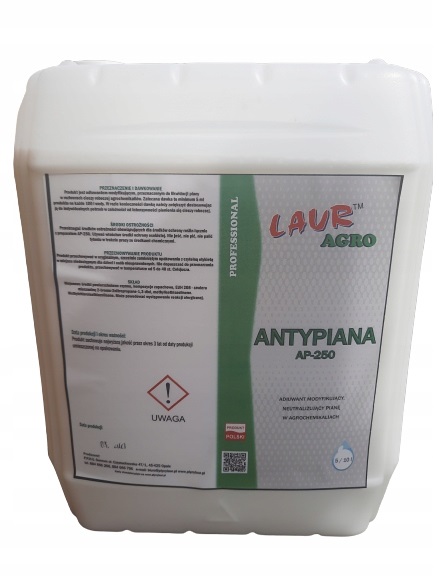 Anti-pena Agro Laur AP250 5L Neutralizátor Anti-pena Postrek
