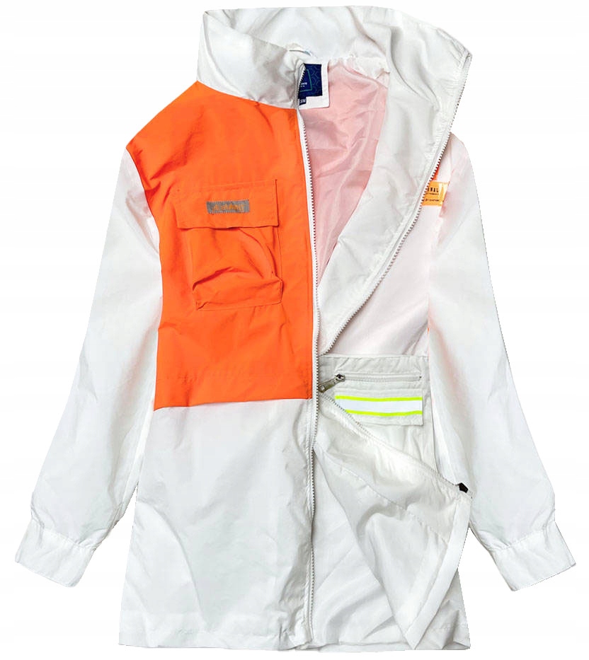 Větrovka Bunda AG3-010 Bílo-oranžová L/XL