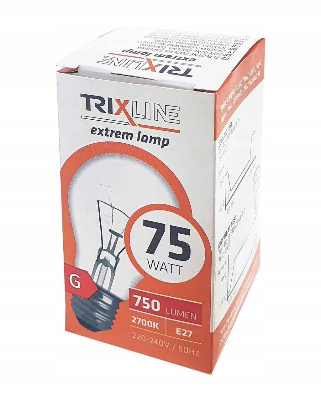 

Żarówka Tradycyjna Gls A55 230V E27 75W 750lm Tr
