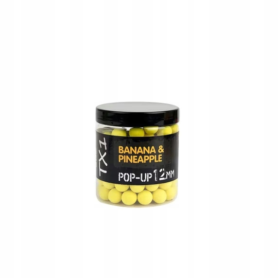 Shimano TX1 Kulki Pop-Up Banana & Pineapple 12mm 50g Fluoro Yellow