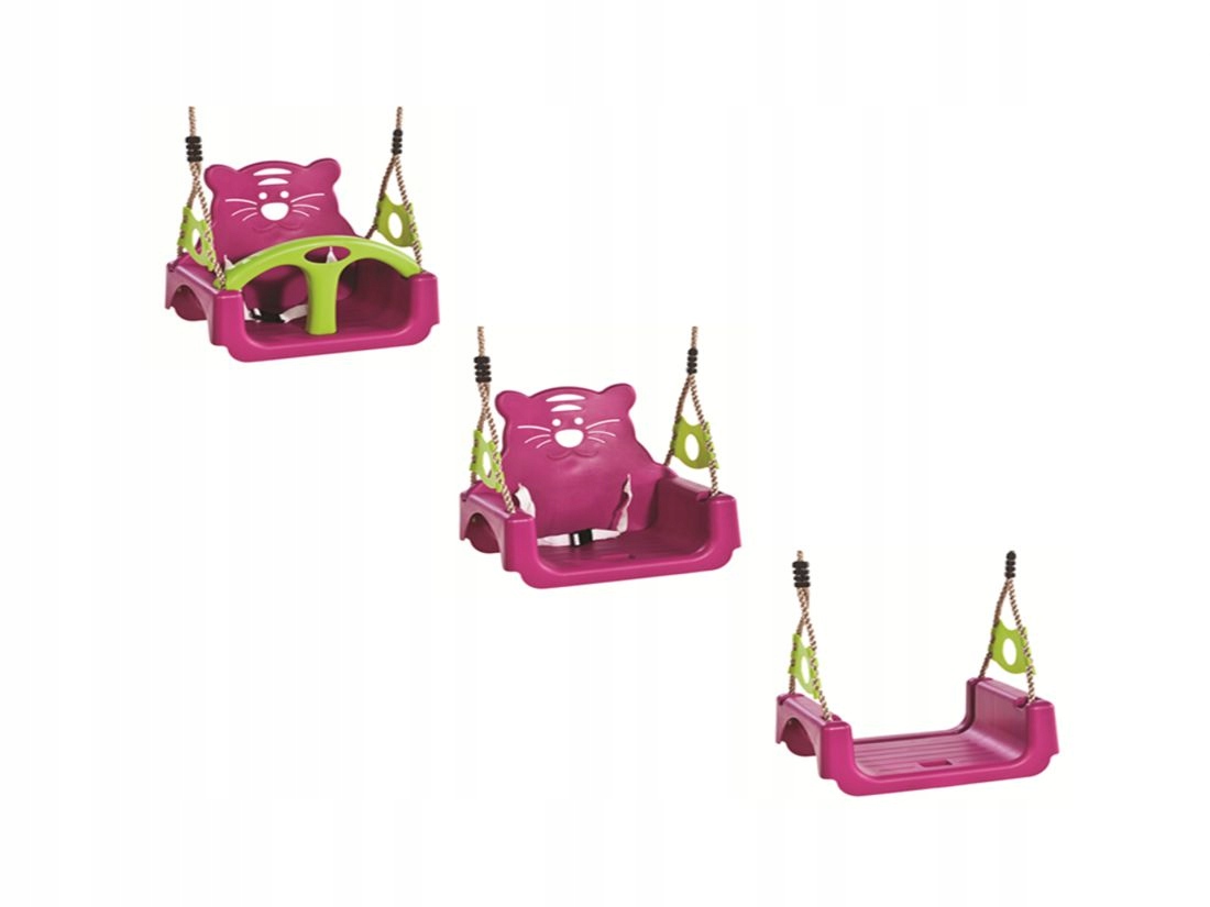 Huśtawka kubełkowa 3w1 rośnie wraz z dzieckiem