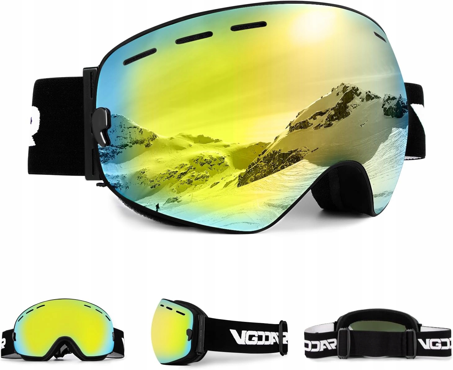 Lyžařské brýle Otg bezrámečkové Anti-Fog Double Spherical Lens