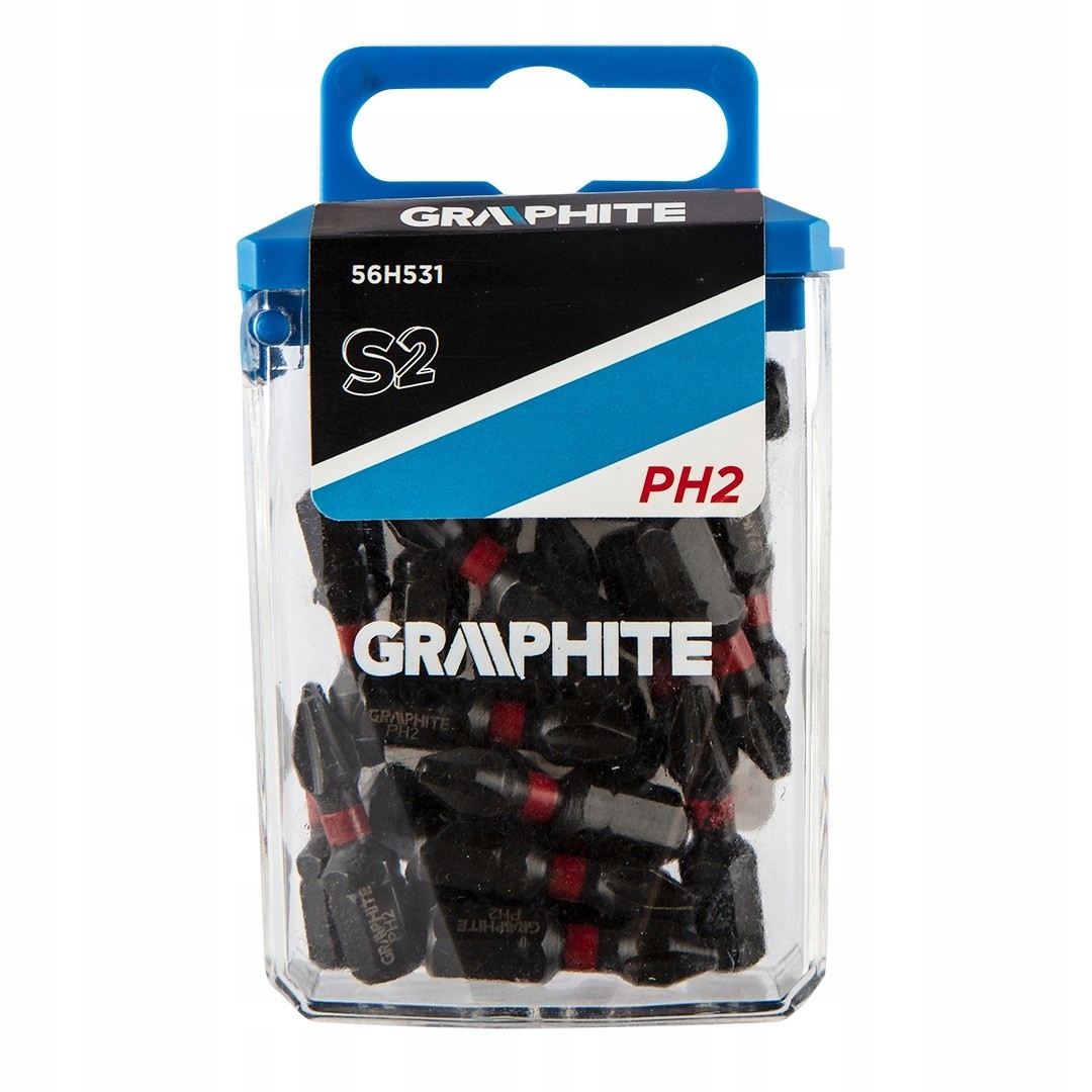 

Bity udarowe PH2 x 25 mm 20 szt. Graphite