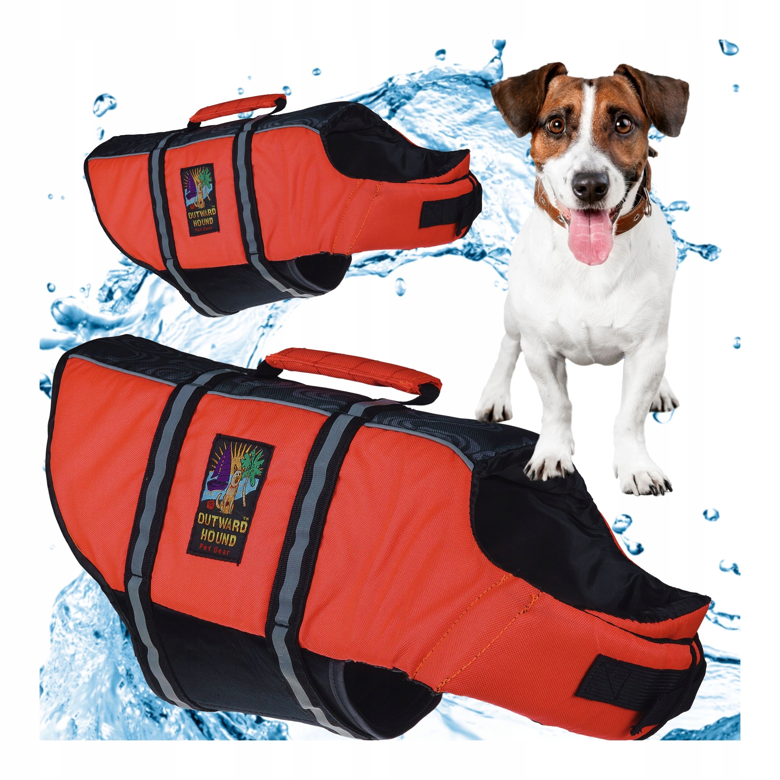 Levně Kapok pro psa na plavání, záchranná vesta Bezpečná do vody velikost S