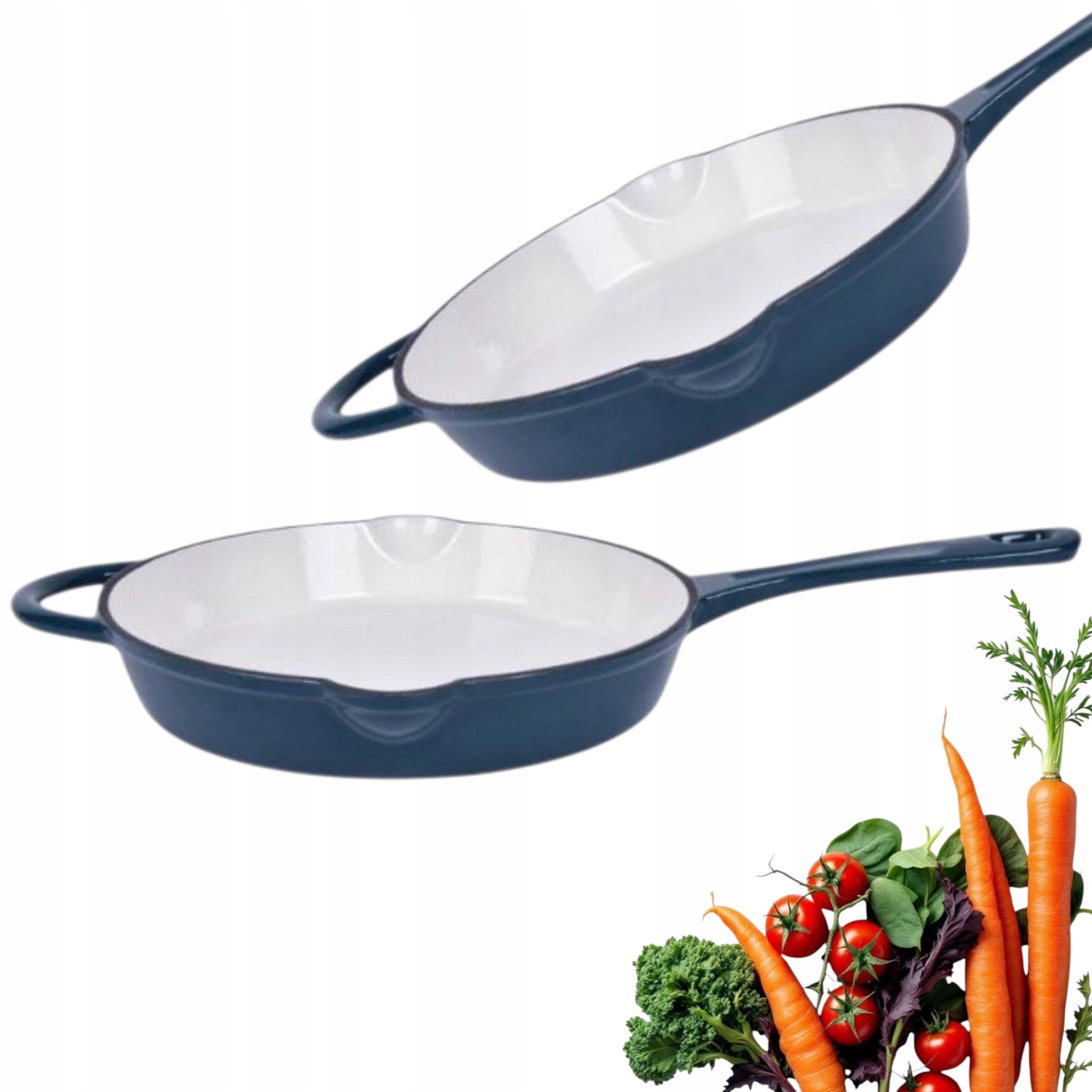 Patelnia Żeliwna Tierra 28 cm Nois okrągła morska