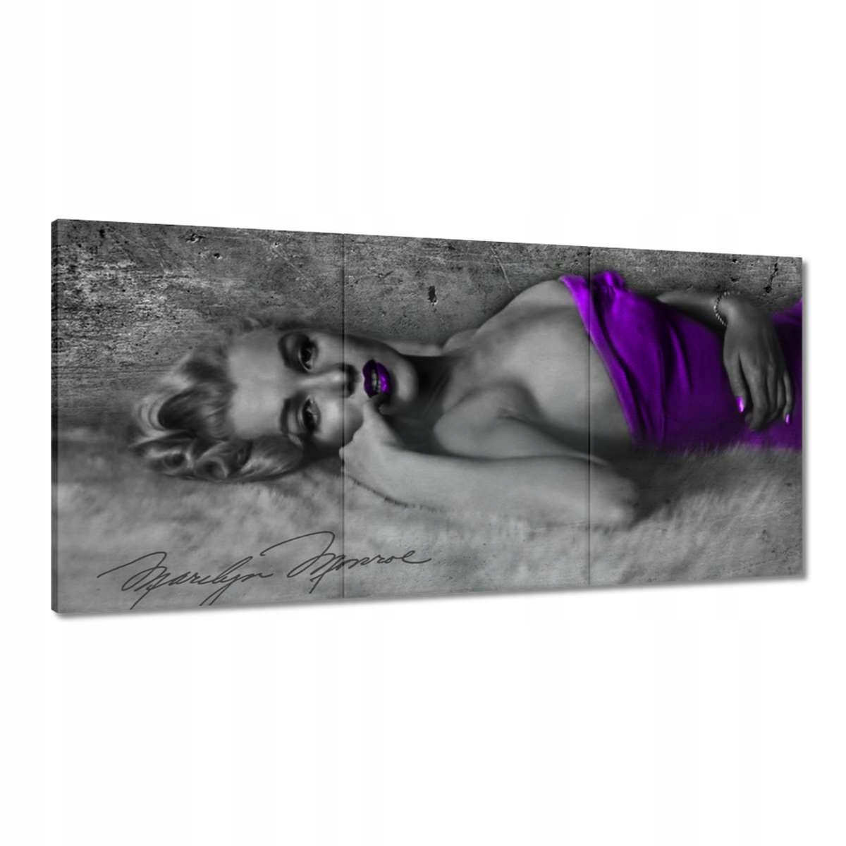 Obrazy 120x60 Fialová Marilyn Monroe