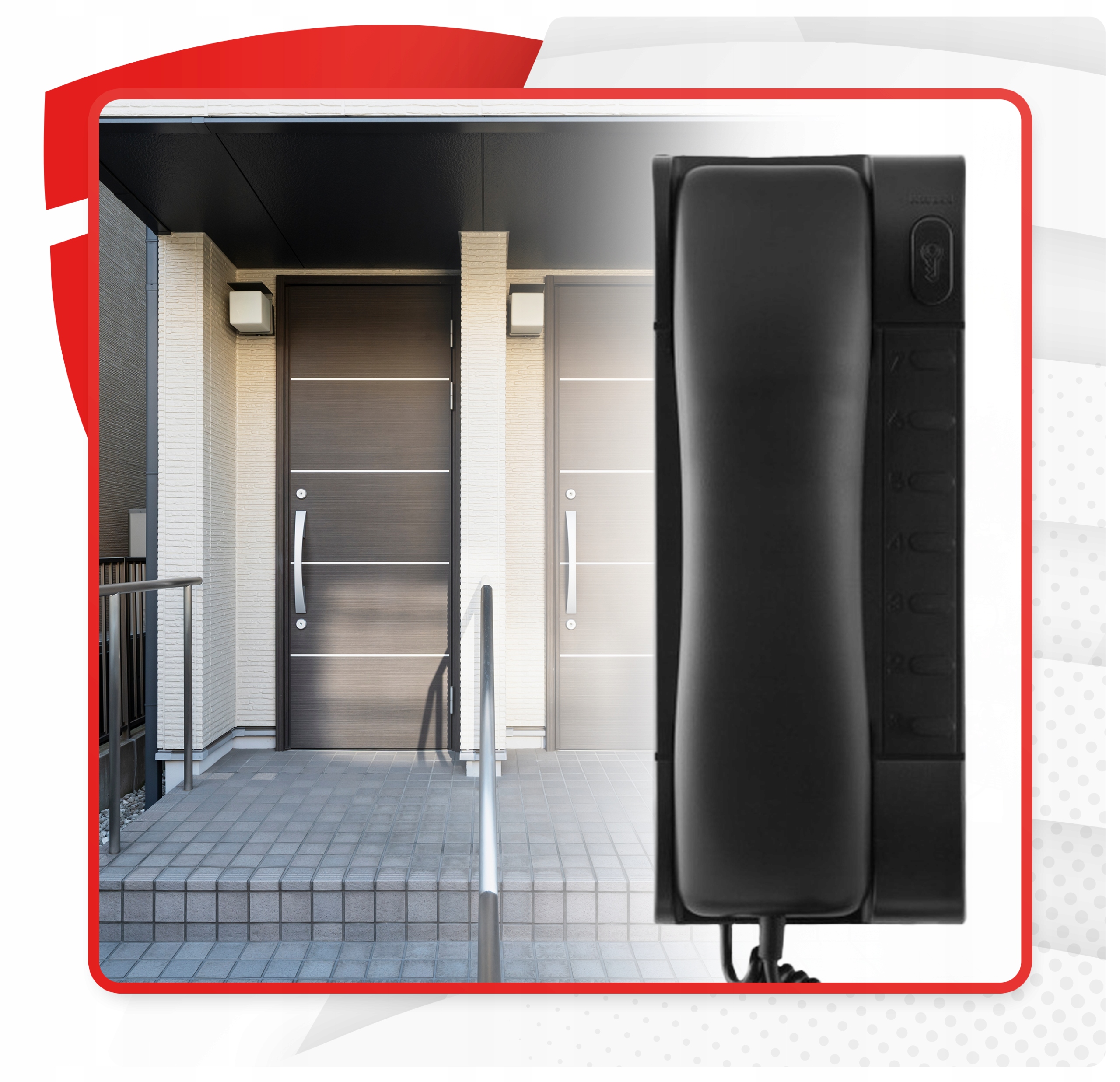 DOMOFON analogowy Unifon 1132/1-B Urmet System 4+n CZARNY Marka Urmet