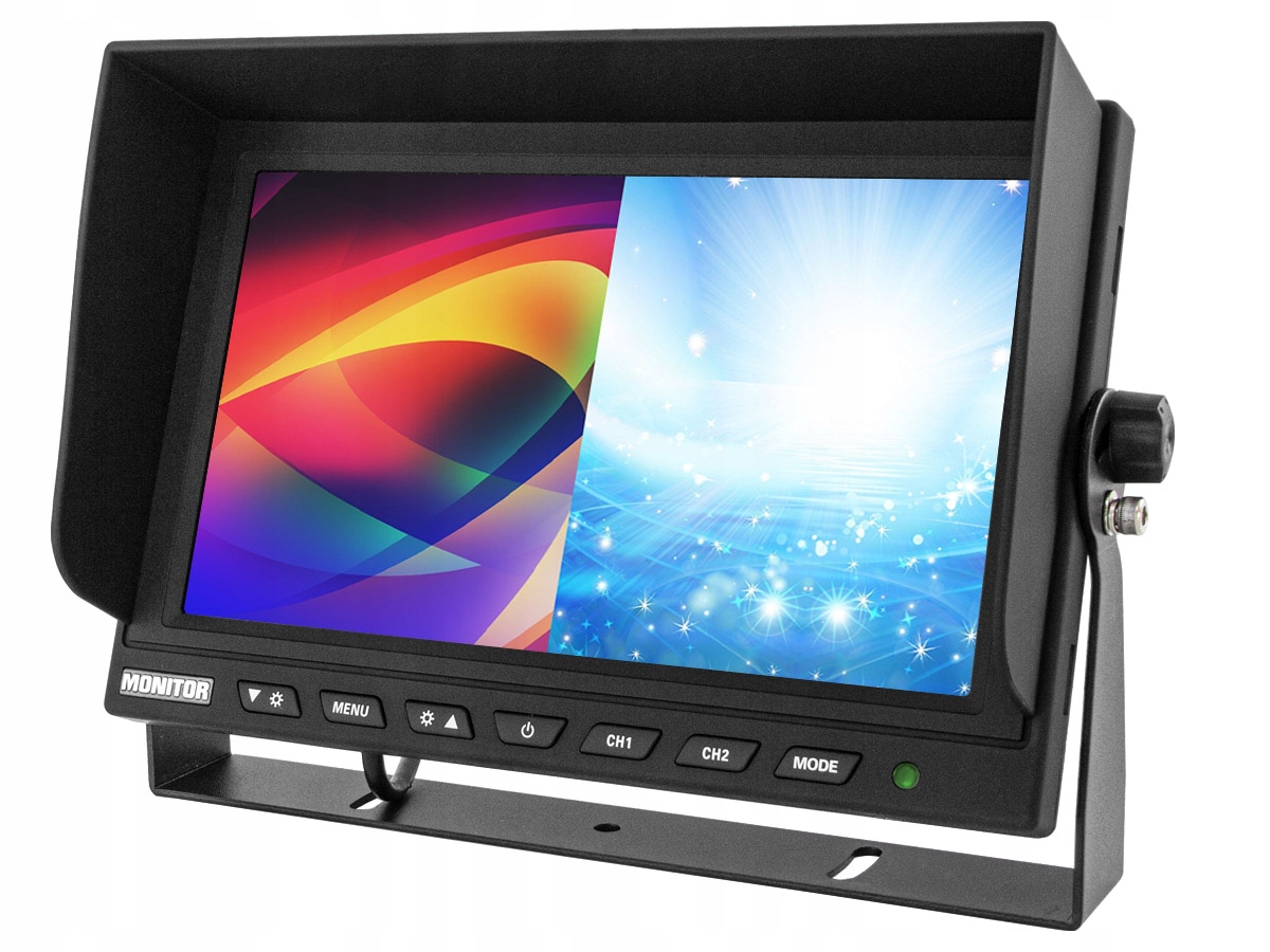 MONITOR DO SAMOCHODU 9 CALI Z OBSŁUGĄ DO 2 KAMER