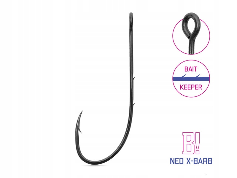 Haczyki czeburaszka Delphin B! Neo X-Barb 8szt. #4/0