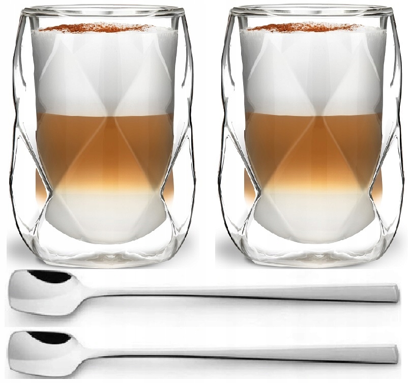 

Vialli 2 Szklanki Termiczne Kawy Latte Geo 350 ML