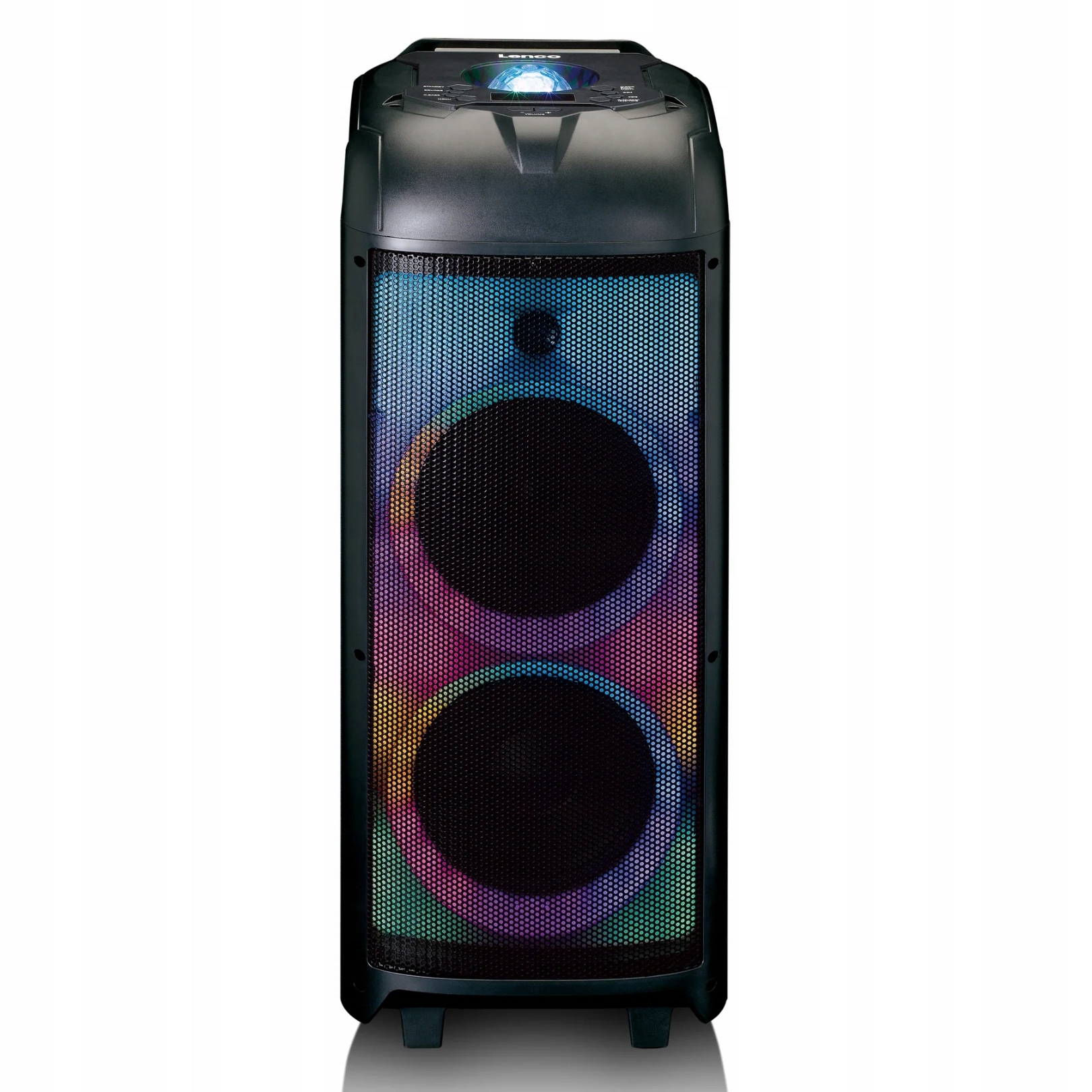 Přenosný reproduktor Lenco PA-360 150W PartyBox Led Disco Light Černý