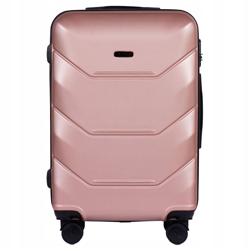 WALIZKA WINGS ŚREDNIA 24" POSZERZANA 149 PEACOCK 63L ROSE GOLD