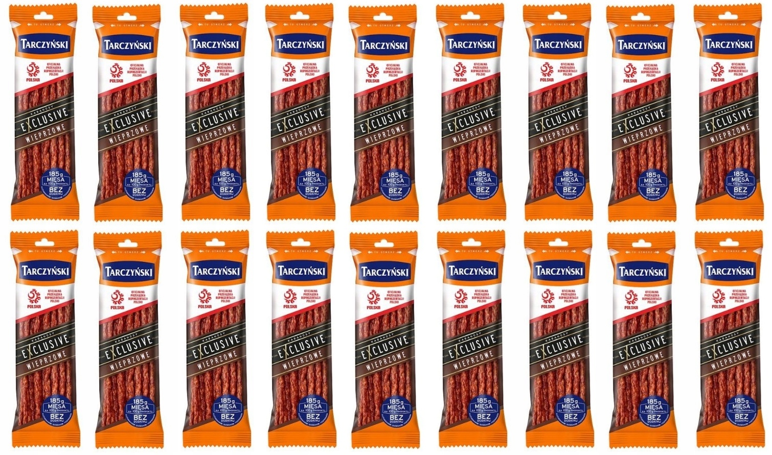 Levně 18x 105g Tarczyński Kabanos exclusive vepřový Karton
