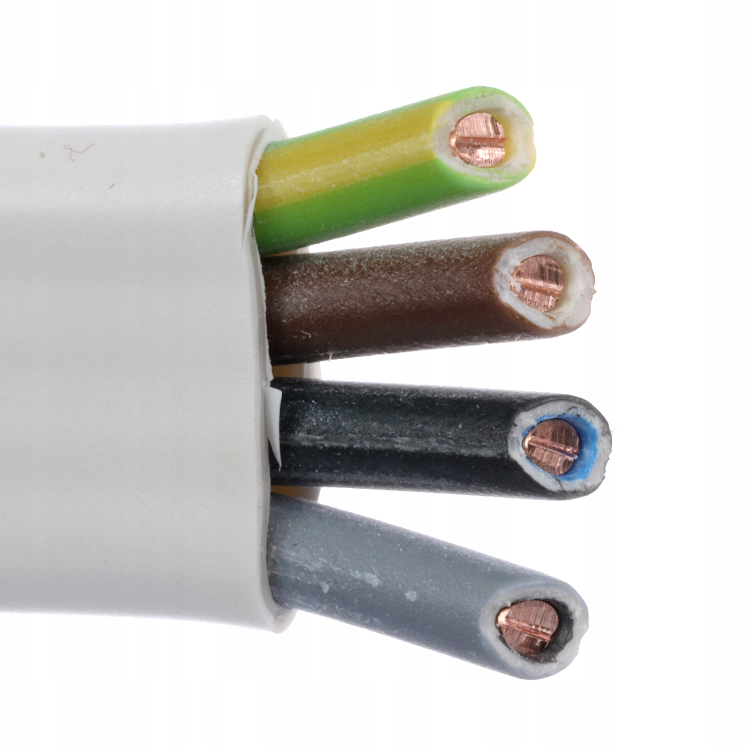 

Przewód elektryczny miedź 4x2,5 mm YDYp 10m płaski