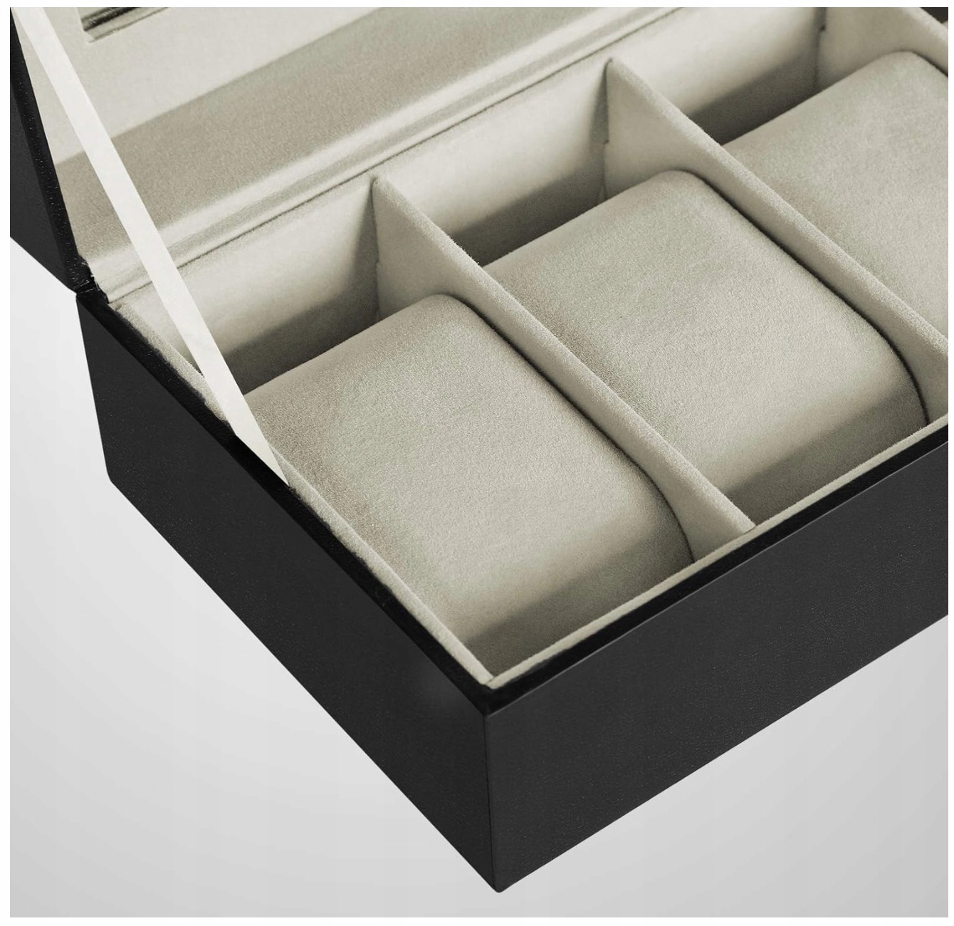 DREWNIANE PUDEŁKO ORGANIZER ETUI SZKATUŁKA NA ZEGARKI 6 MIEJSC MĘSKIE Odcień czekoladowy