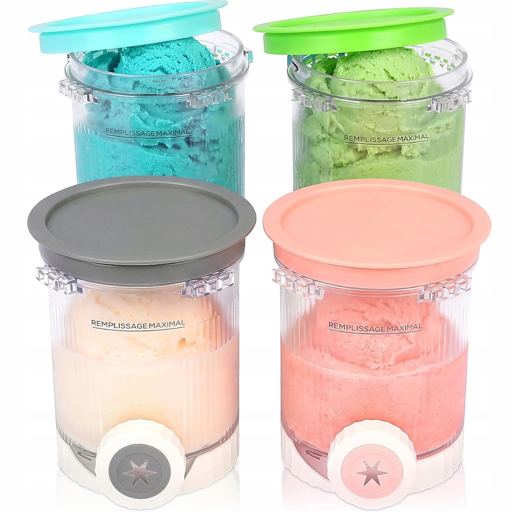 Set 4 X Nádoby na zmrzlinu Pro Ninja Swirl NC700 NC701 480 ml