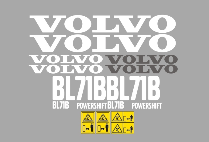 Samolepky s nálepkou Volvo BL71B