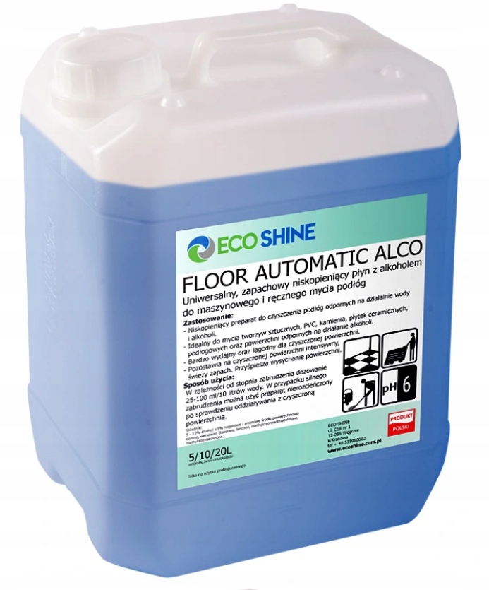 

Eco Shine Floor Automatic Alco 5L maszynowe mycie