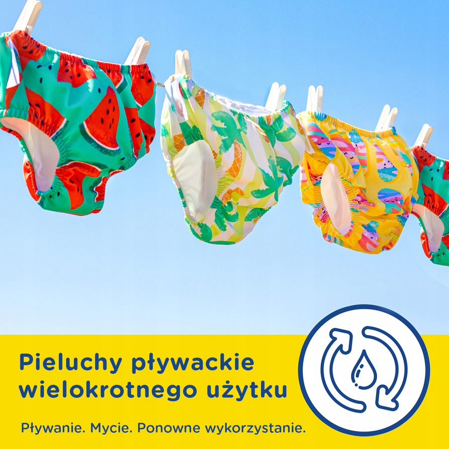 Pieluszki pływania HUGGIES wielorazowe 3-4 11-14kg Liczba sztuk w opakowaniu 1 szt.