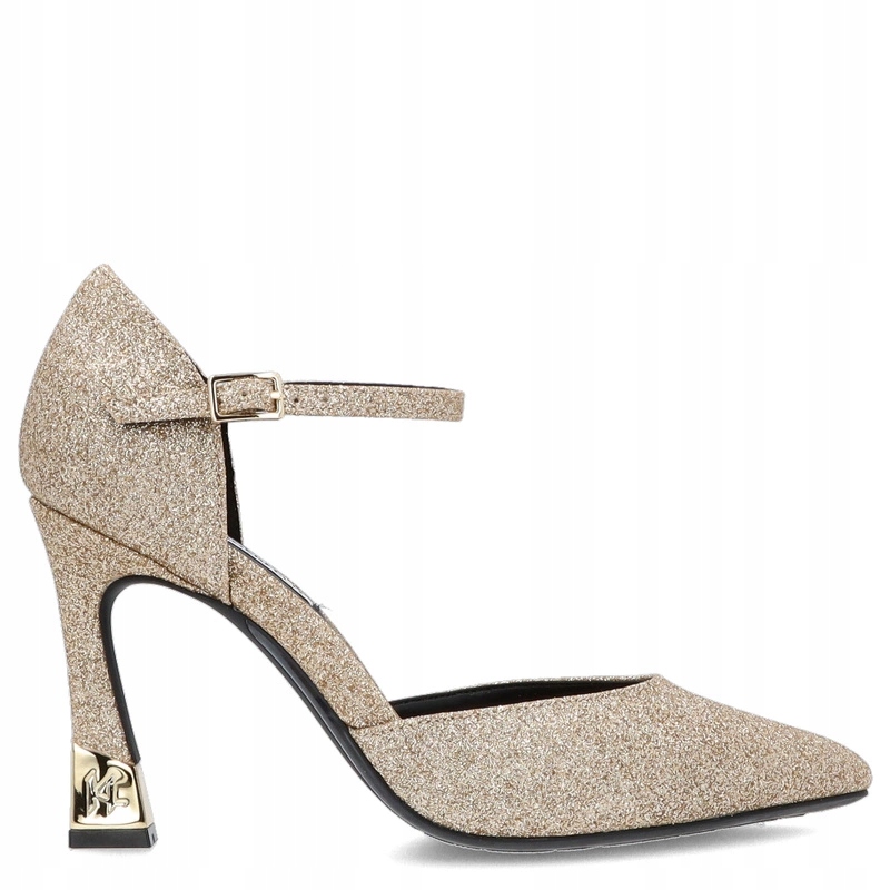 Prémiové lodičky s zapínáním Karl Lagerfeld Premiere 90 KL33504G Zlaté 35