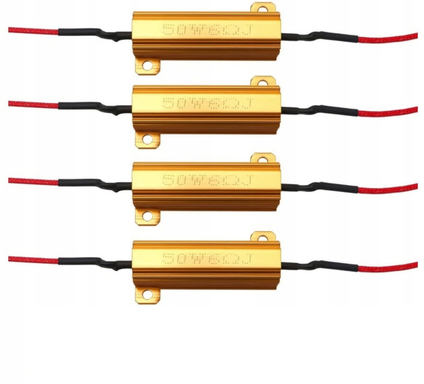 4x Rezystor Led 50W 6Ohm Canbus Dekoder Filtr Opornik Błąd Spalonej Żarówki