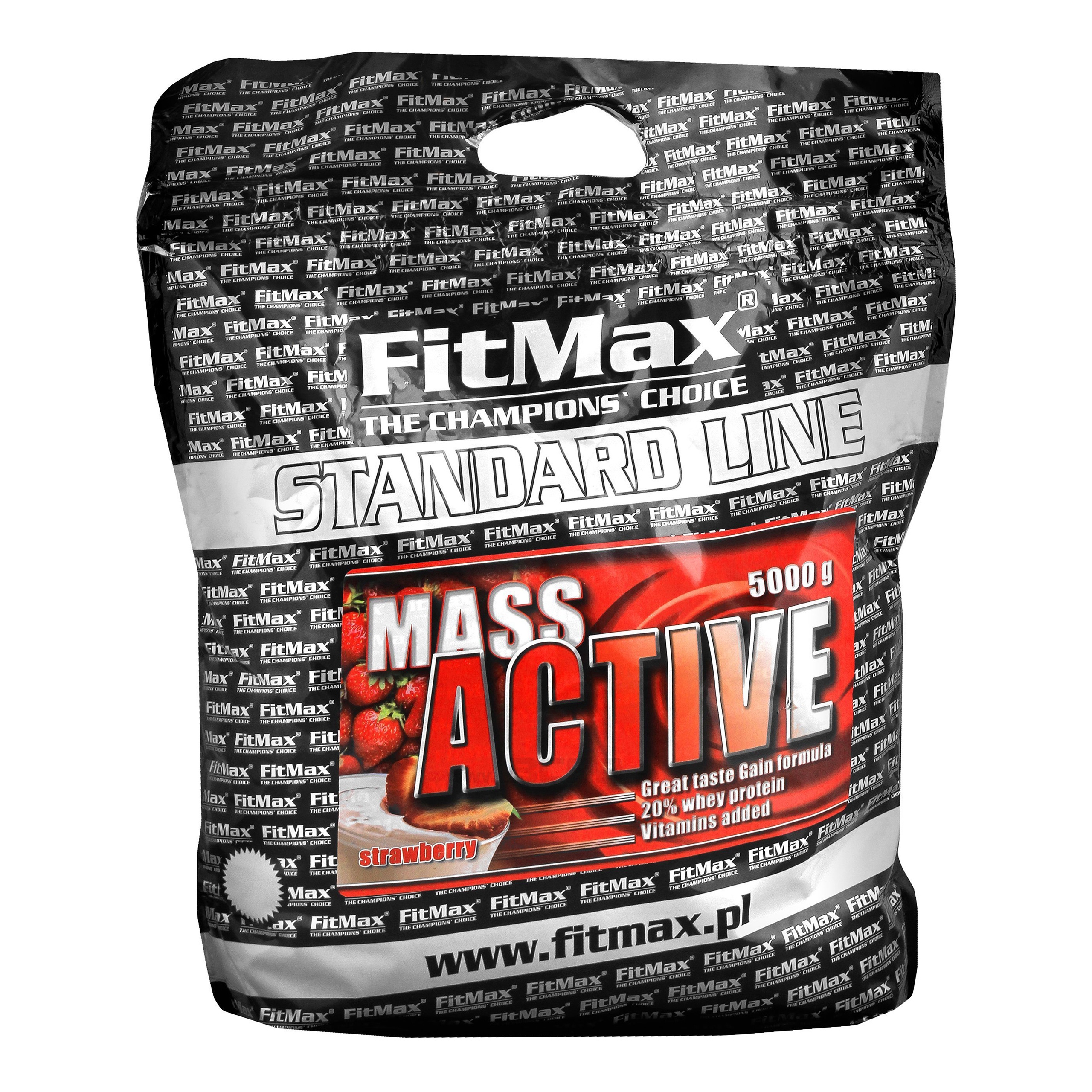 Gainer Fitmax Mass Active 5kg Protein Sacharidy Kokosová hmota Doplněk Stravy