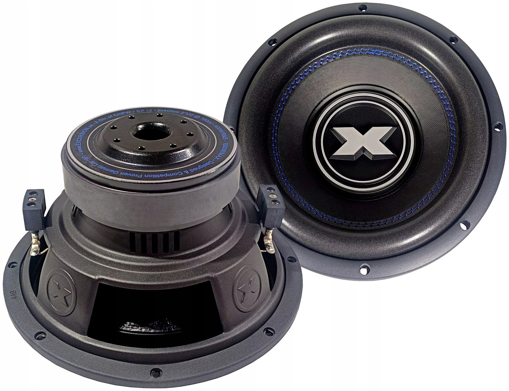 Excursion SX.v2-10D4 Subwoofer Auto 25 cm 10 palců 400 W Street Blue