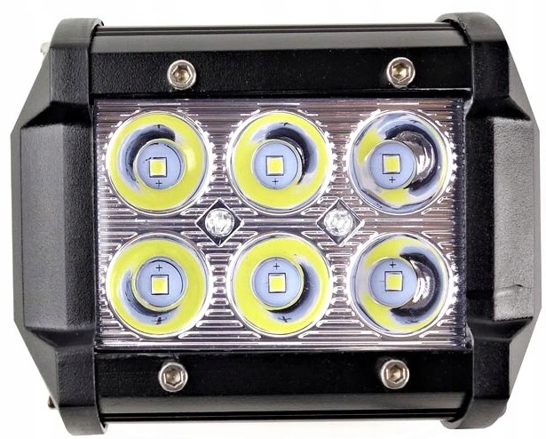 LAMPA ROBOCZA HALOGEN SZPERACZ 6xLED 95x77mm Marka maszyny Bizon Case IH Claas DBautomotive Deutz-Fahr Fendt Ford Inna JCB John Deere Lamborghini Landini Massey Ferguson MTZ Belarus New Holland Renault Same Ursus Zetor