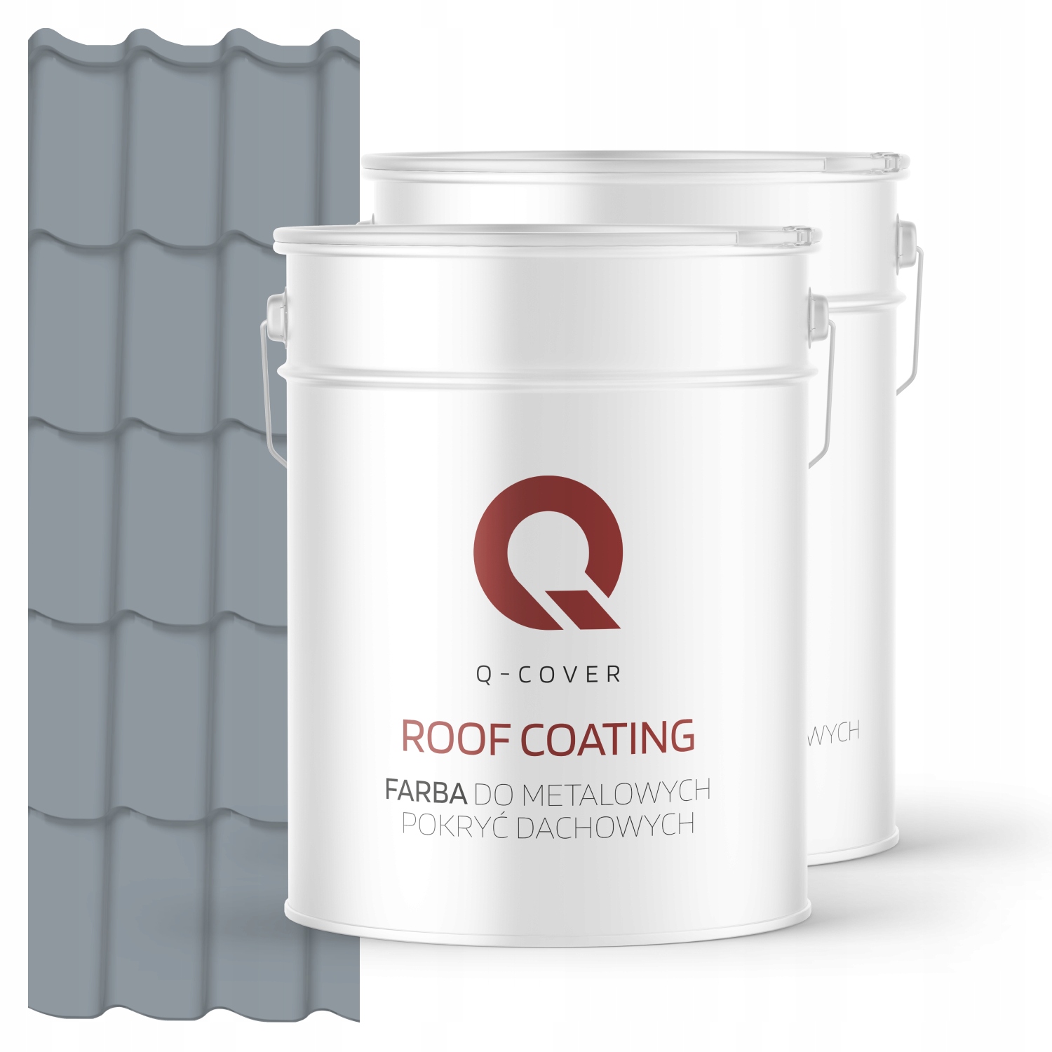 Farba Na Kovové Strechy Podložka Šedá Modrá Ral 7001 74 m2 Polomatná