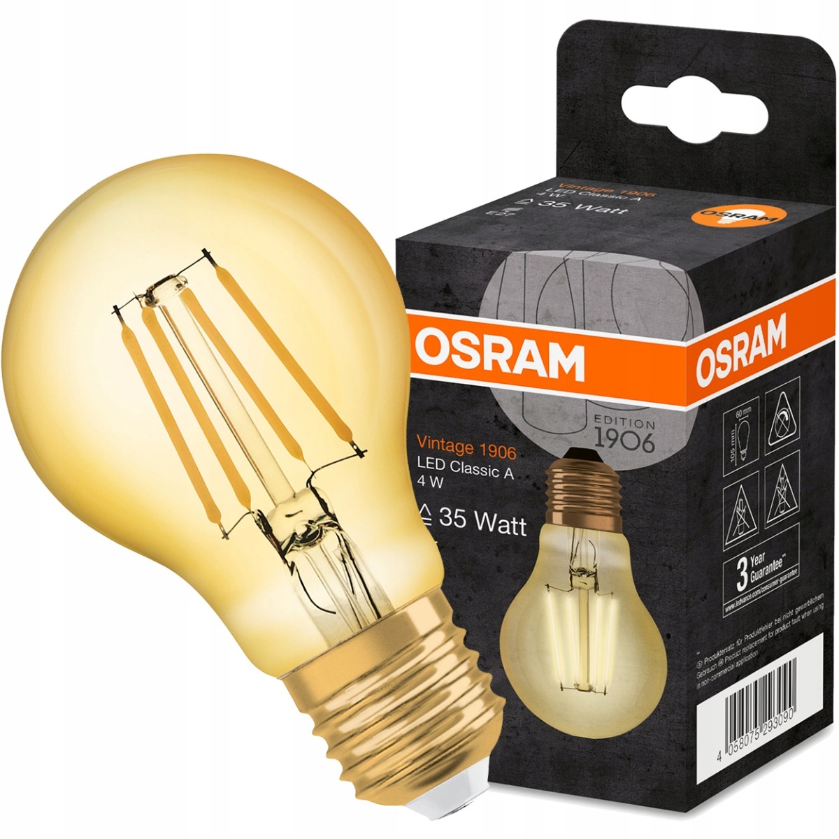 

Żarówka Dekoracyjna Filament 4W 2400K Ciepła