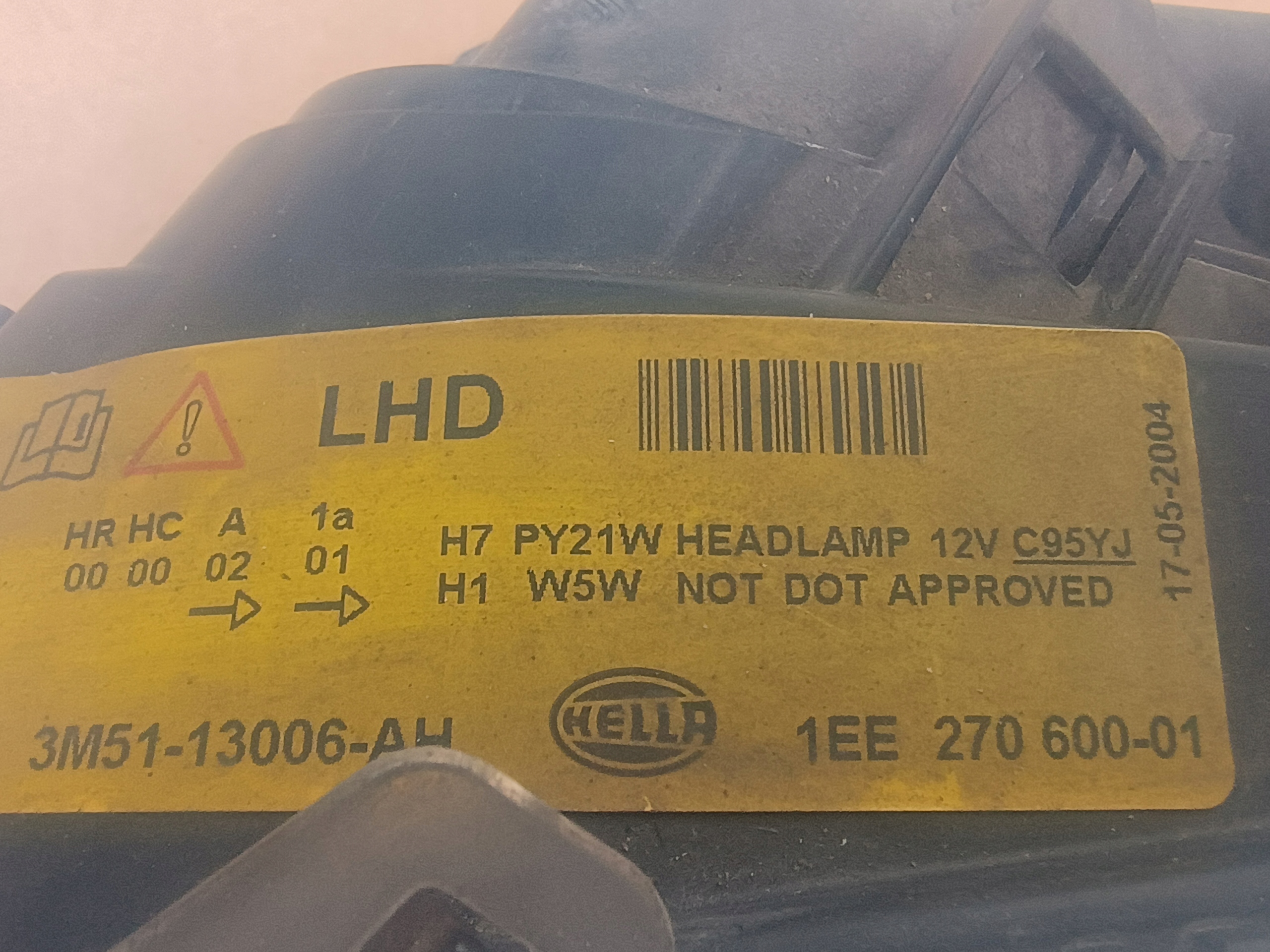 light front left FORD C MAX