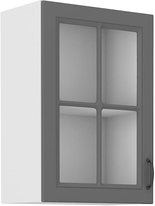 Kuchyňská Skříňka S Vitrínou Stilo 40X72 Bílá Šedá