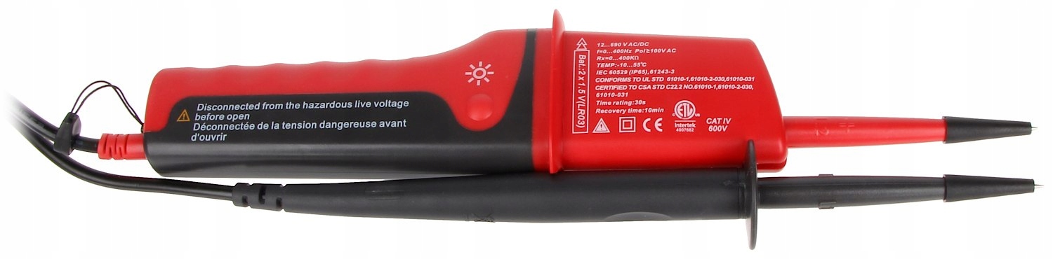 WSKAŹNIK NAPIĘCIA I KOLEJNOŚCI FAZ UT-15B UNI-T Kod producenta UT15B