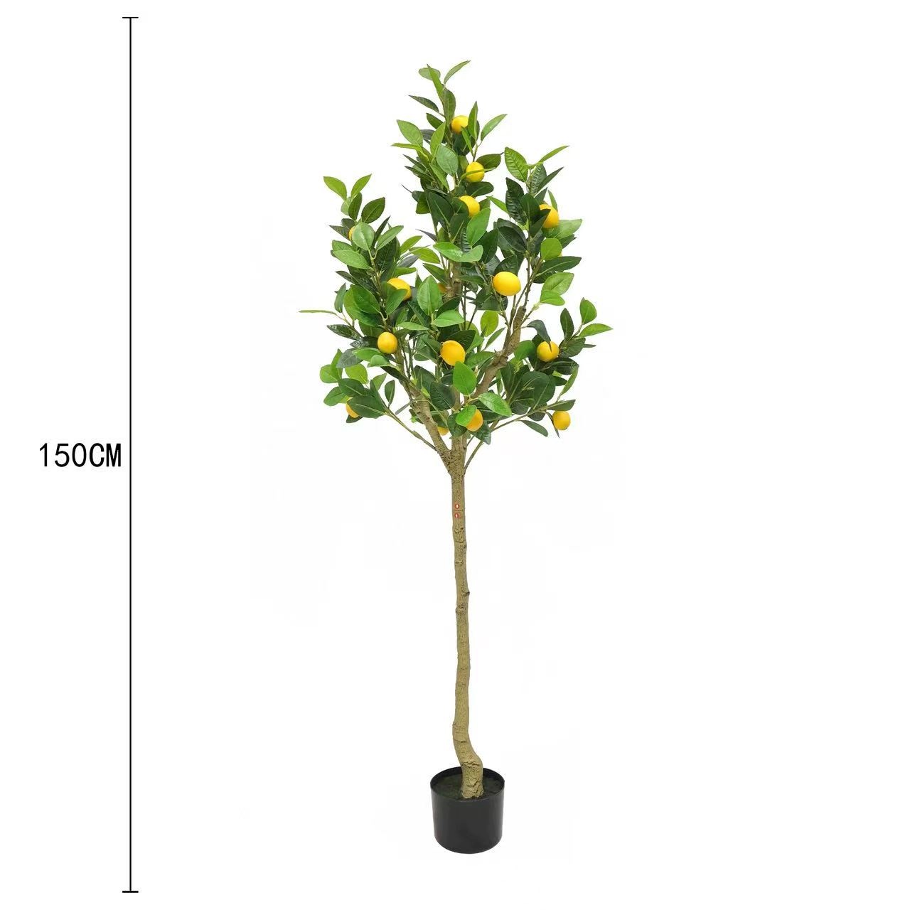 Umelý Citrónový Stromček 150 CM Záhradná Dekorácia Balkónová Umelá