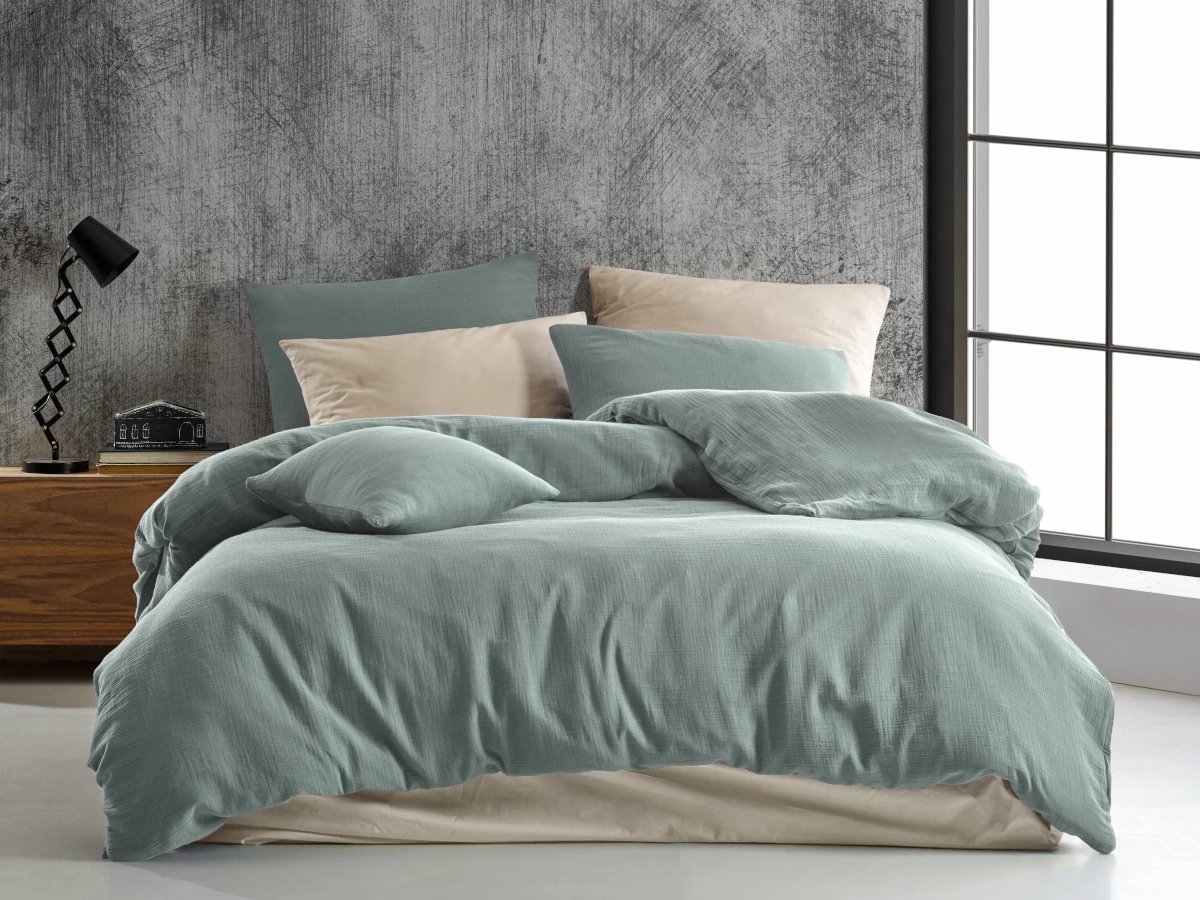 Brotex Mušelinové obliečky 140x200, 70x90 cm mint