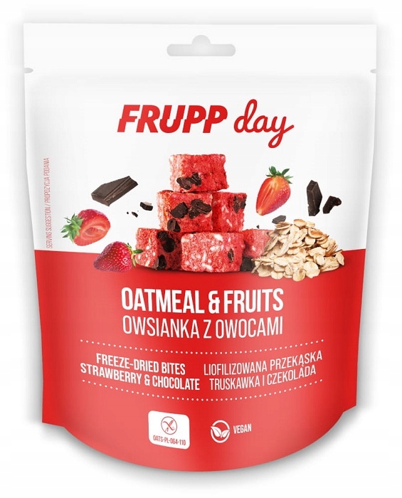 Levně Frupp Day Svačinka Lyofilizovaná ovesná – Jahoda a Čokoláda Bez Lepku 25 g