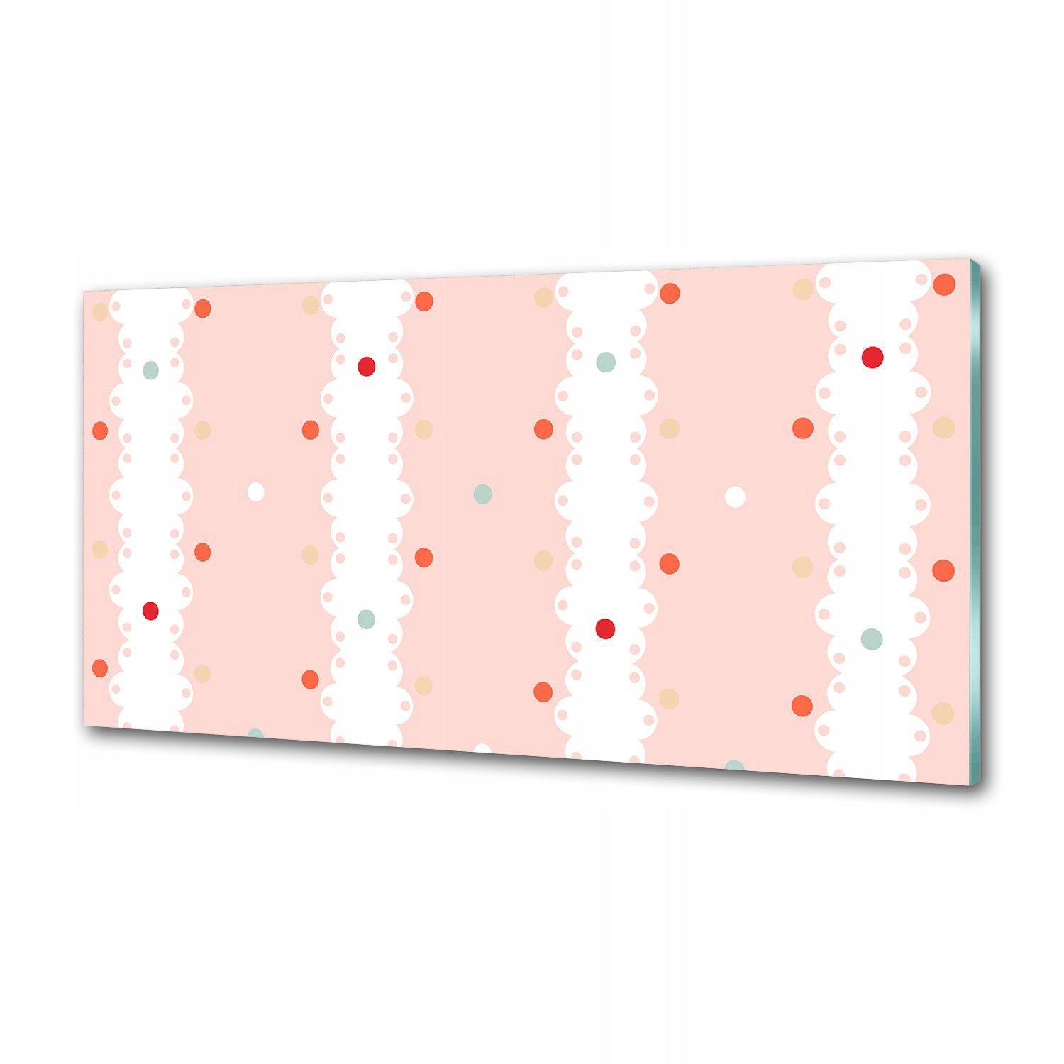 Lacobel panel Barevné tečky pozadí 120 x 60 cm Lepidlo