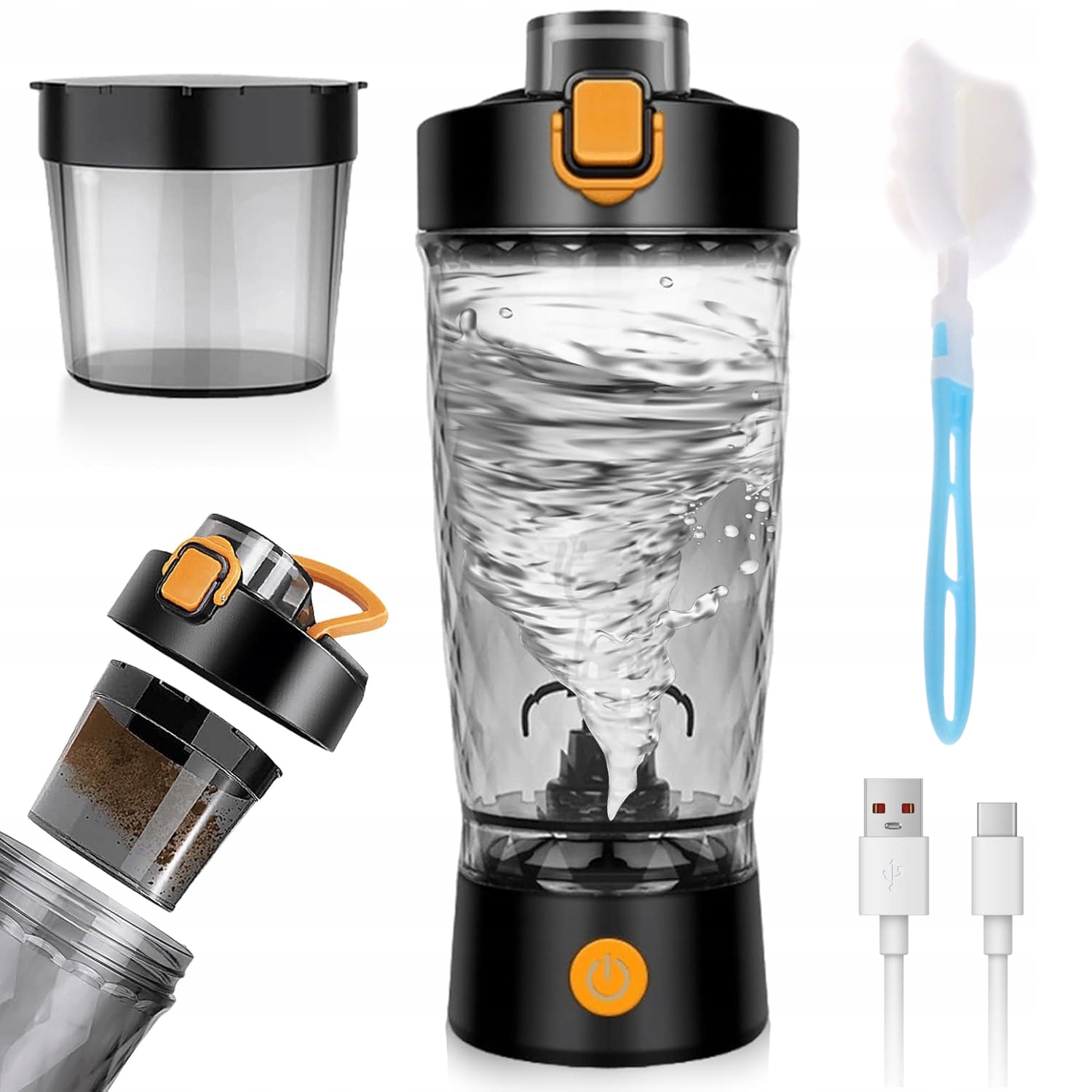 Elektrický Koktejlový Šejkr Do Posilovny S Nádobkou Na Prášek