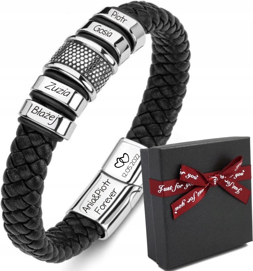 Pánský Náramek Dárek Pro Něj Jména Rodina