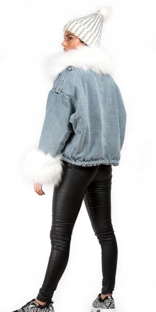 

Kurtka Jeansowa Z Futerkiem Katana Futerko Miś L