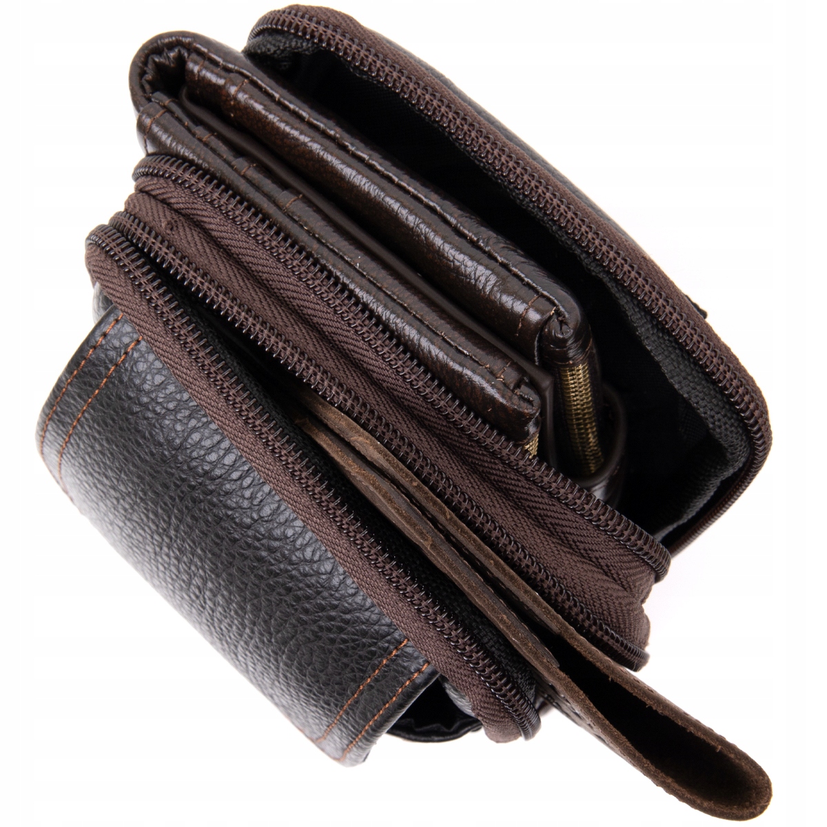 Nerka unisex z dwiema przegrodami brązowa Marka inna