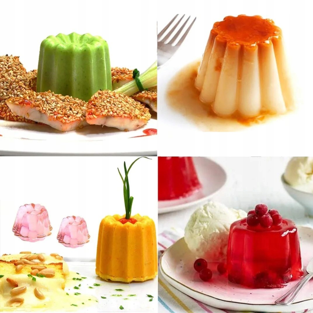 FOREMKA FORMA SILIKONOWA DO GALARETEK ŚWIEC CANELE BABECZKI PANACOTTA 695 Kod producenta FORMA SILIKONOWA DO BABECZEK