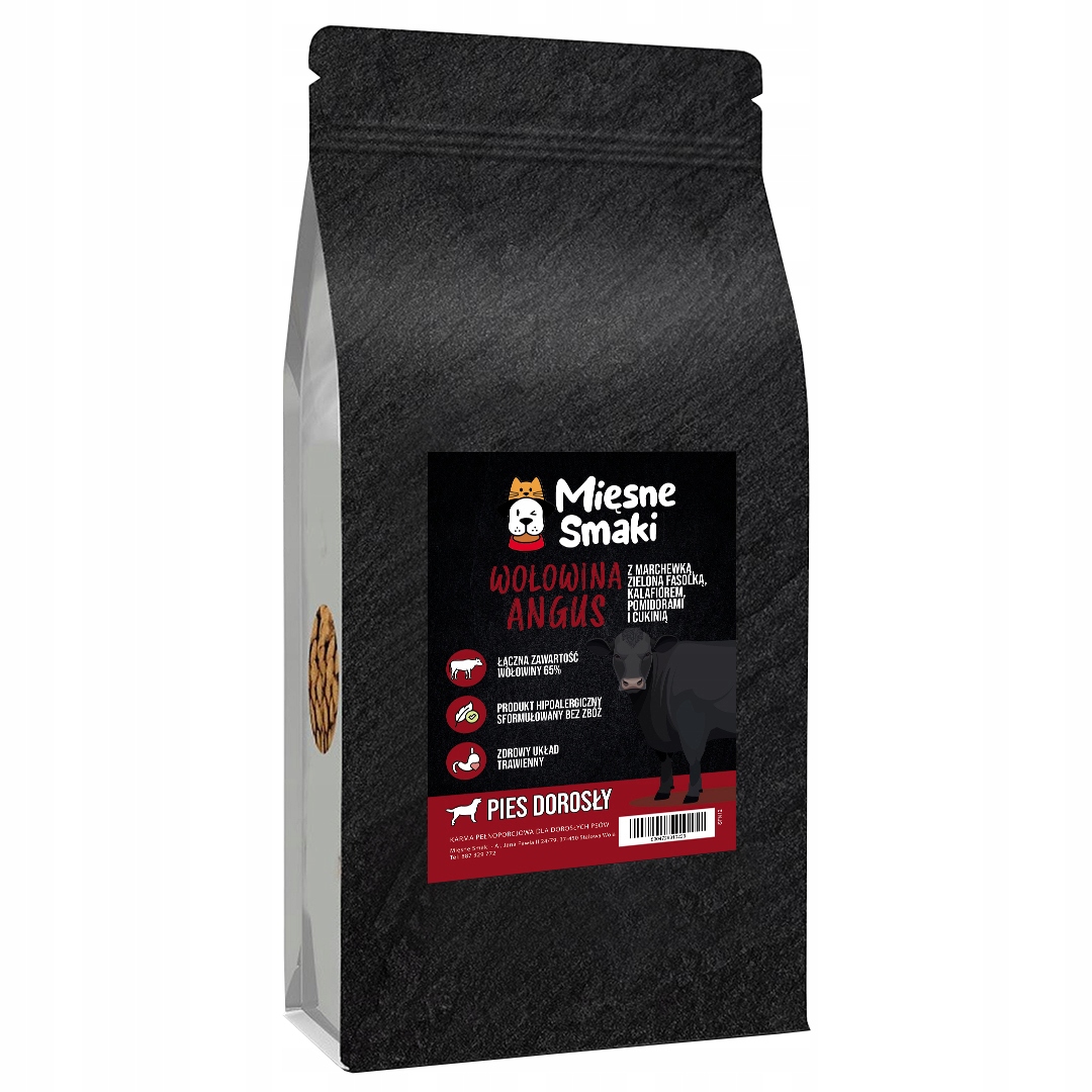 Levně Superfood-HOVĚZÍ Maso Angus-suché Krmivo Mięsne Smaki 2 Kg