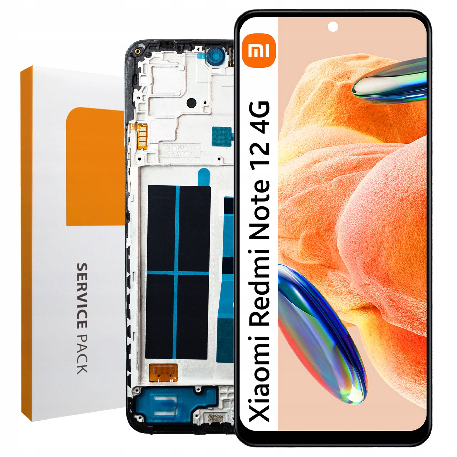 23021RAAEG 23021RAA2Y LCD pre Redmi Note 12 4G Rámček Matrica Originál Zila