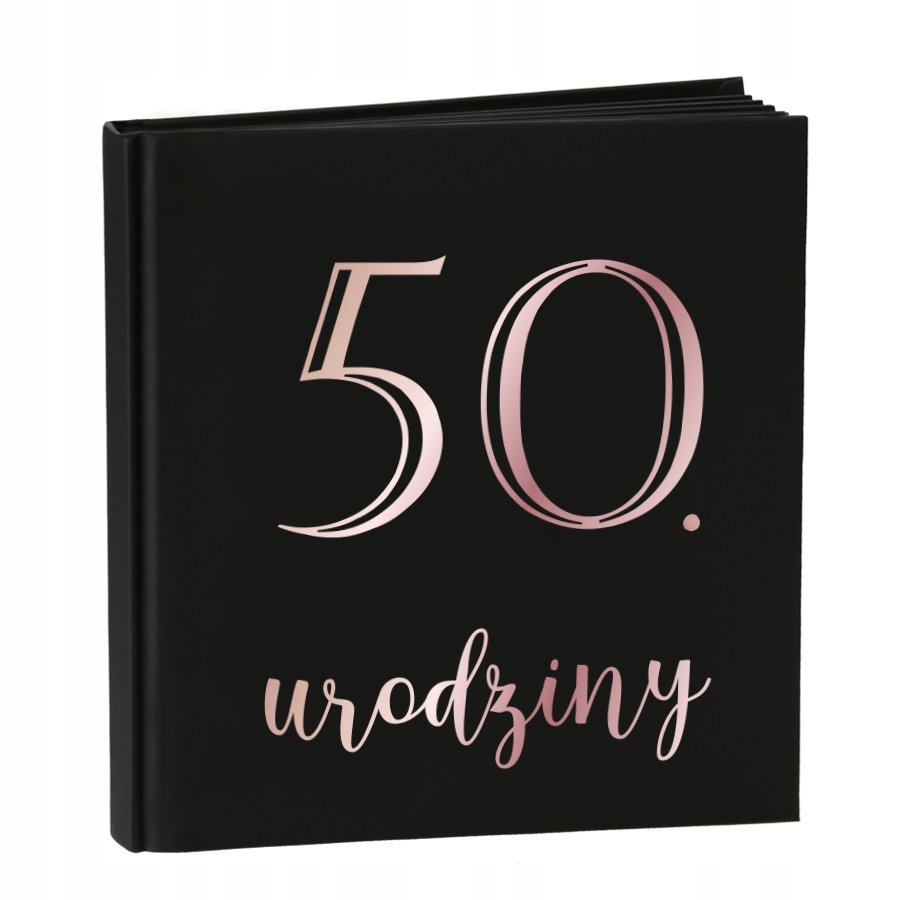 Księga Gości na 50 urodziny Czarna album